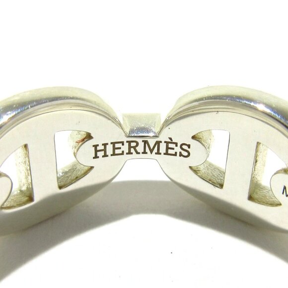 Auth HERMES Chaine D'ancre - Silver 2******** Ring - Picture 3 of 9